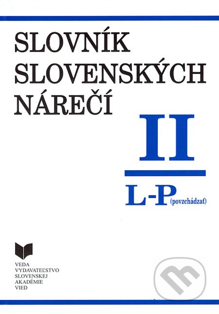 Slovnk slovenskch nre II (L - P)